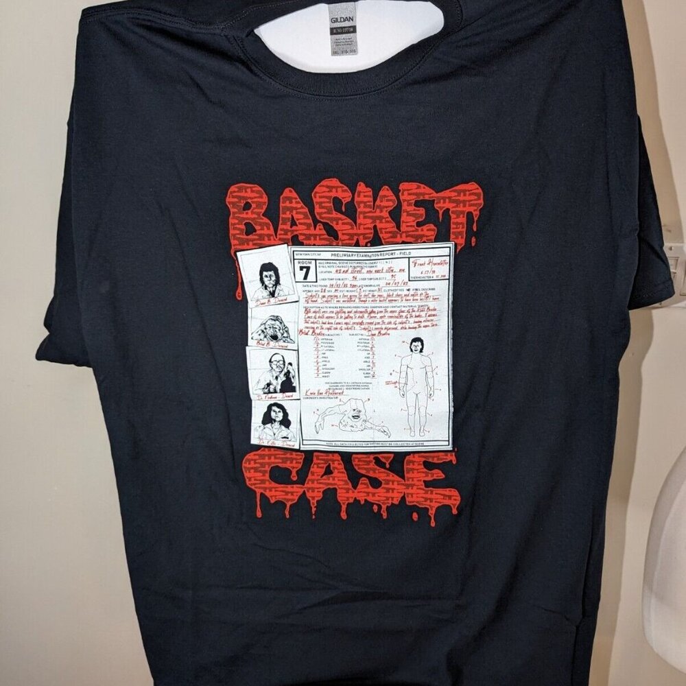 Gildan Mens Black Cotton Zobie Fright Pack Basket Case Tshirt Short Sleeve 3XL